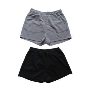 Set of 2 Black and Gray Casual Loungewear Shorts Bundle Women's Size X-Large